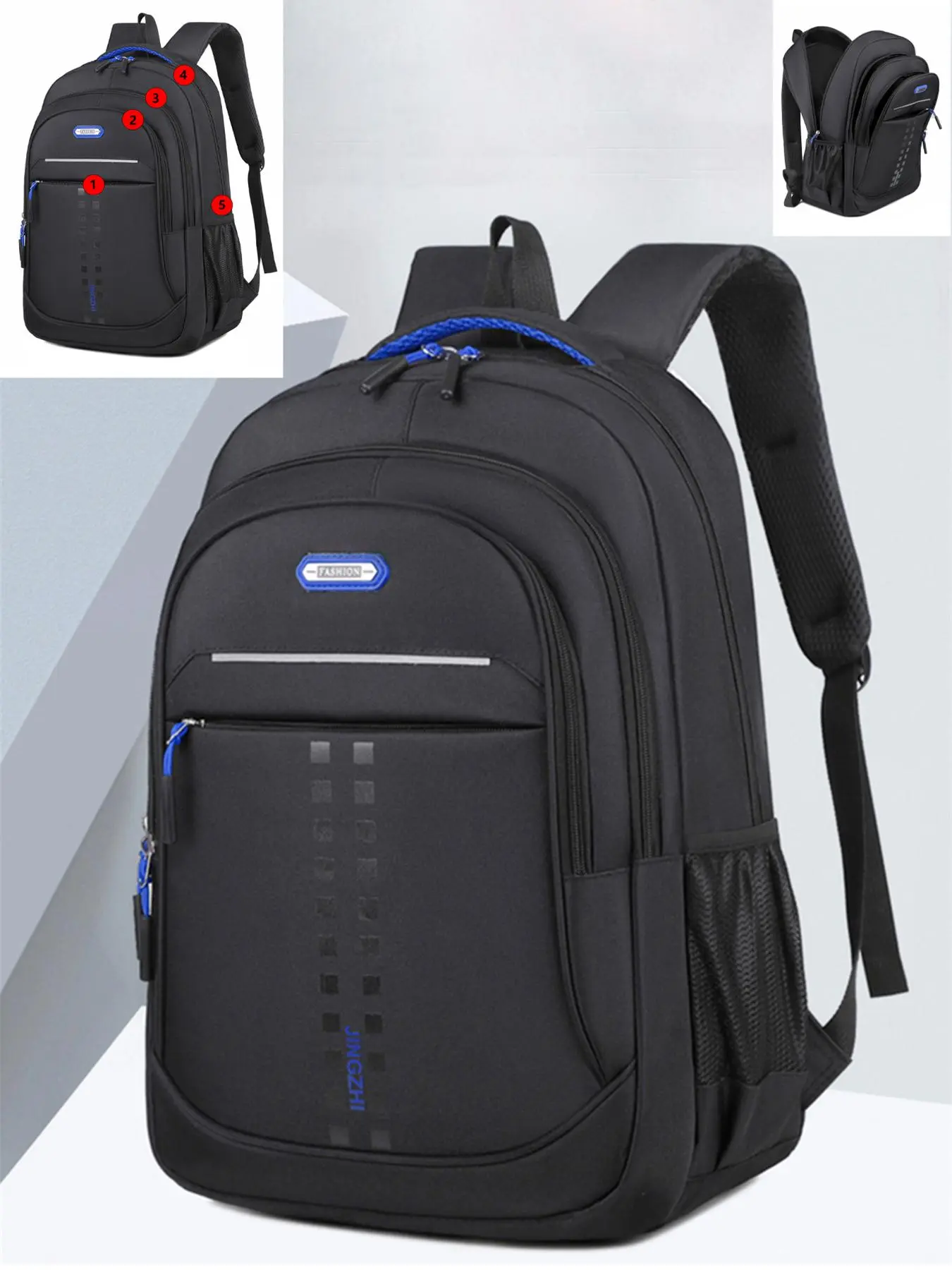 Large Capacity Backpack, Waterproof Backpack for Men, Casual Travel Backpack, Student School Bag, Computer Backpack, Backpack for Daily Use, Adjustable Backpack, Fashion Durable Backpack, Multifunctional Backpack, College Backpack
