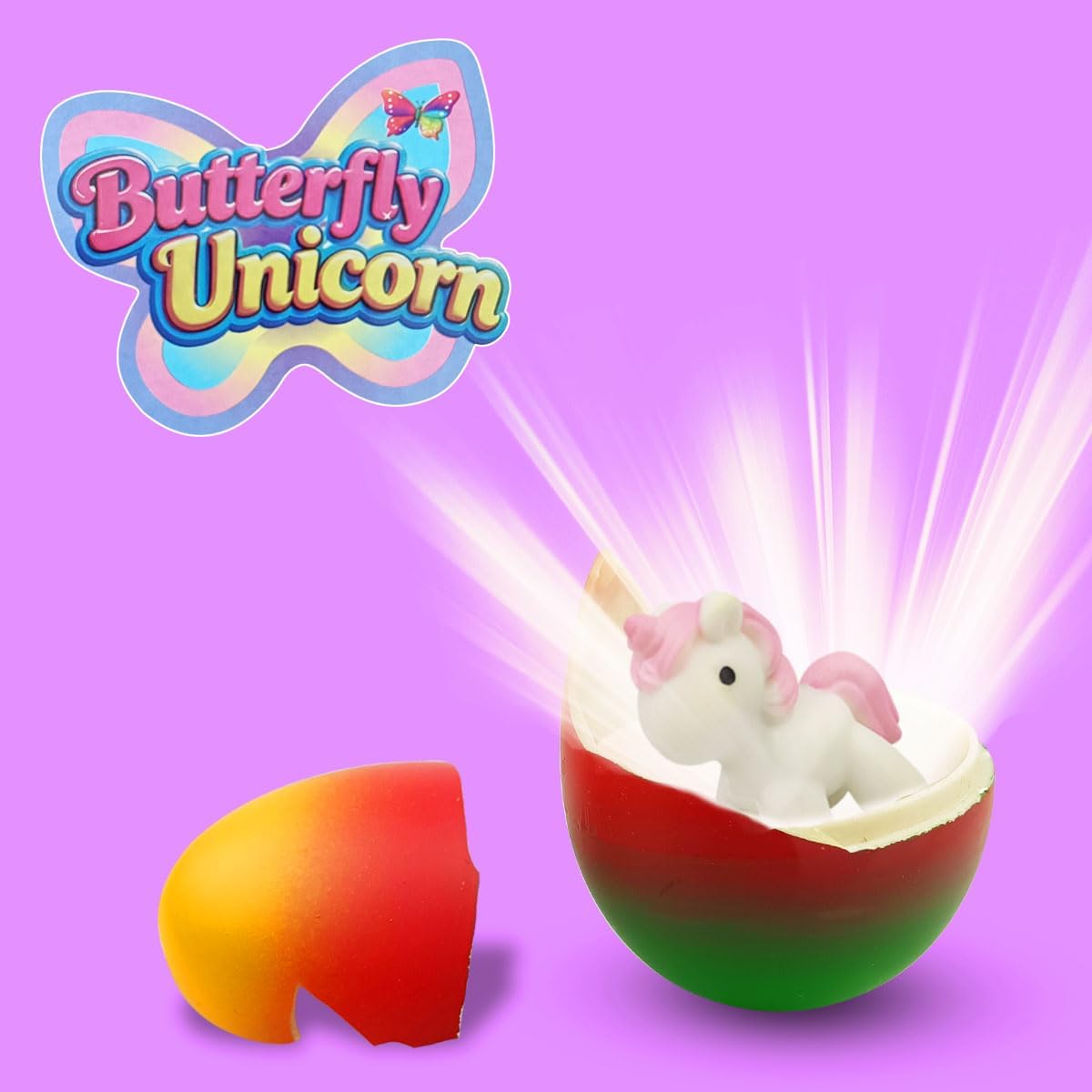 6 Pack Butterfly Unicorn Hatching Eggs, Easter Eggs for Kids Boys & Girls, Easter Basket Stuffers, Easter Gifts, Birthday Party Favors & Egg Hunt Fillers- Easter Gift 6 Pack Butterfly Unicorn Hatching Eggs, Easter Eggs for Kids Boys & Girls, Easter Basket Stuffers, Easter Gifts, Birthday Party Favors & Egg Hunt Fillers- Easter Gift