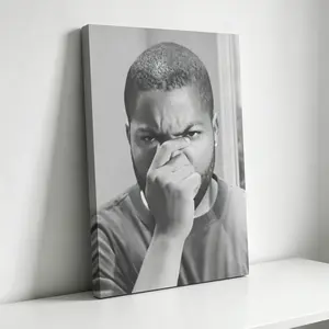 Funny Bathroom Movie Poster, Black and White Film Scene Wall Art, Humorous Toilet Room Decor, Unique Gift for Him