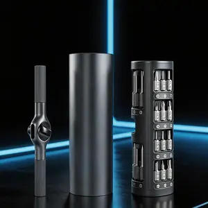 29-In-1 S2 Steel Ratchet Screwdriver Set, Adjustable T-Handle, High Torque, Easy Operation, Ideal for Computer, Appliance, Digital Repair