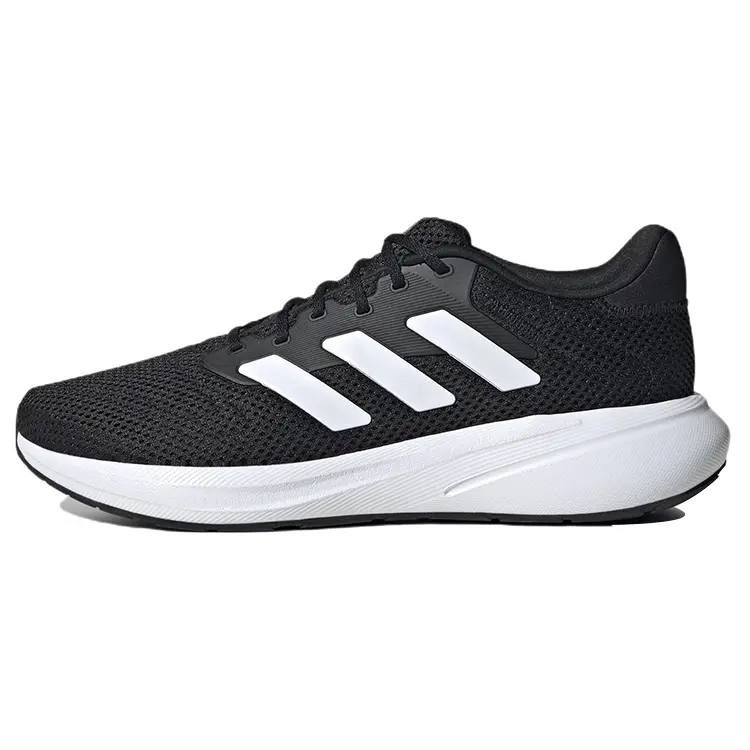 Adidas Response Runner U Black White' Stylish Breathable Low Top Running Shoes Unisex ID7336