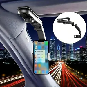 360° Rotatable Car Sun Visor Universal Multifunctional Phone Holder,  Car Phone Holder, Cell Phone Car Mount,for Any Scene Car Holder -Rotatable and Retractable