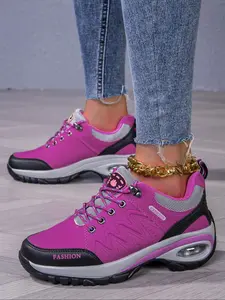 Women's Waterproof Hiking Boots, High-Top Anti-Slip Warm Shoes, Cushioned Shock Absorption, Outdoor Adventure Footwear, Lightweight Hiking Boots