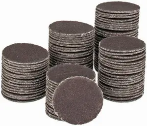 Tru-Maxx Adhesive PSA Disc - 3/4" Diam, 320 Grit Extra Fine Grit Aluminum Oxide, X-Weighted Cloth Backing, For Right Angle & Vertical Shaft Portable Grinders (7000075-320)