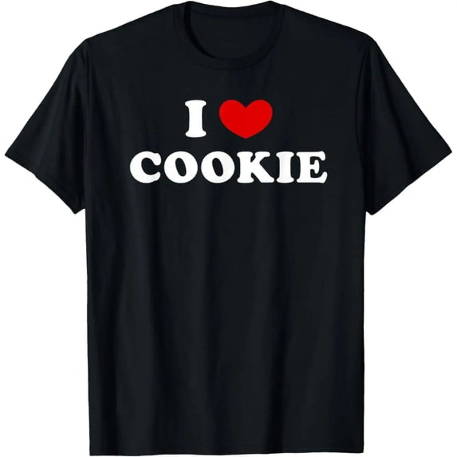 Cookie motif graphic T Shirt classic novelty dessert illustration retro typography decorative print casual relaxed fit everyday wardrobe essential