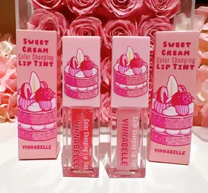 Strawberry Sweet Cream Color Changing Liptint Lip oil, lip gloss