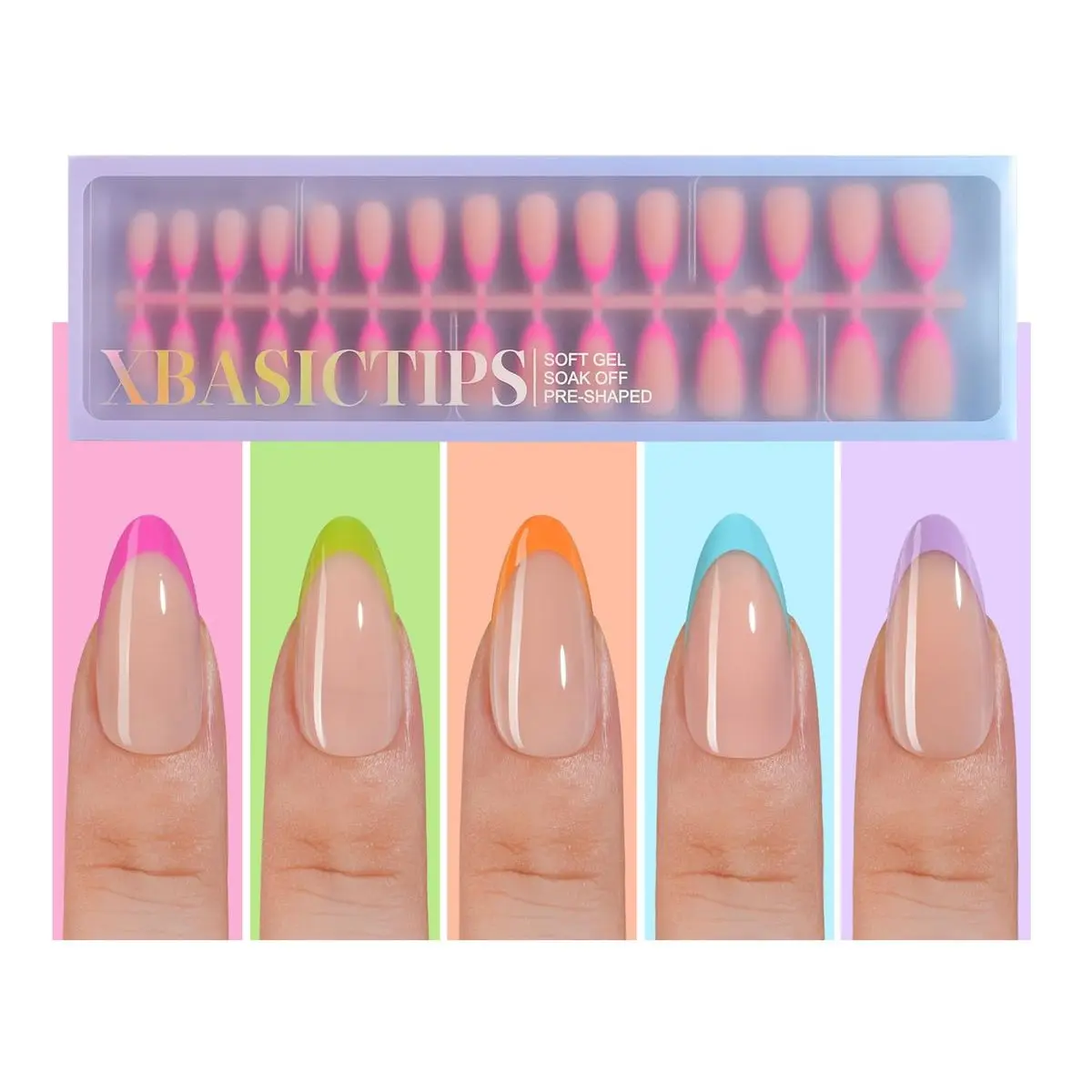 Summer Multicolor Medium Almond