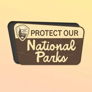 Protect Our National Parks Fridge Magnet - Flexible Nature Car Magnet