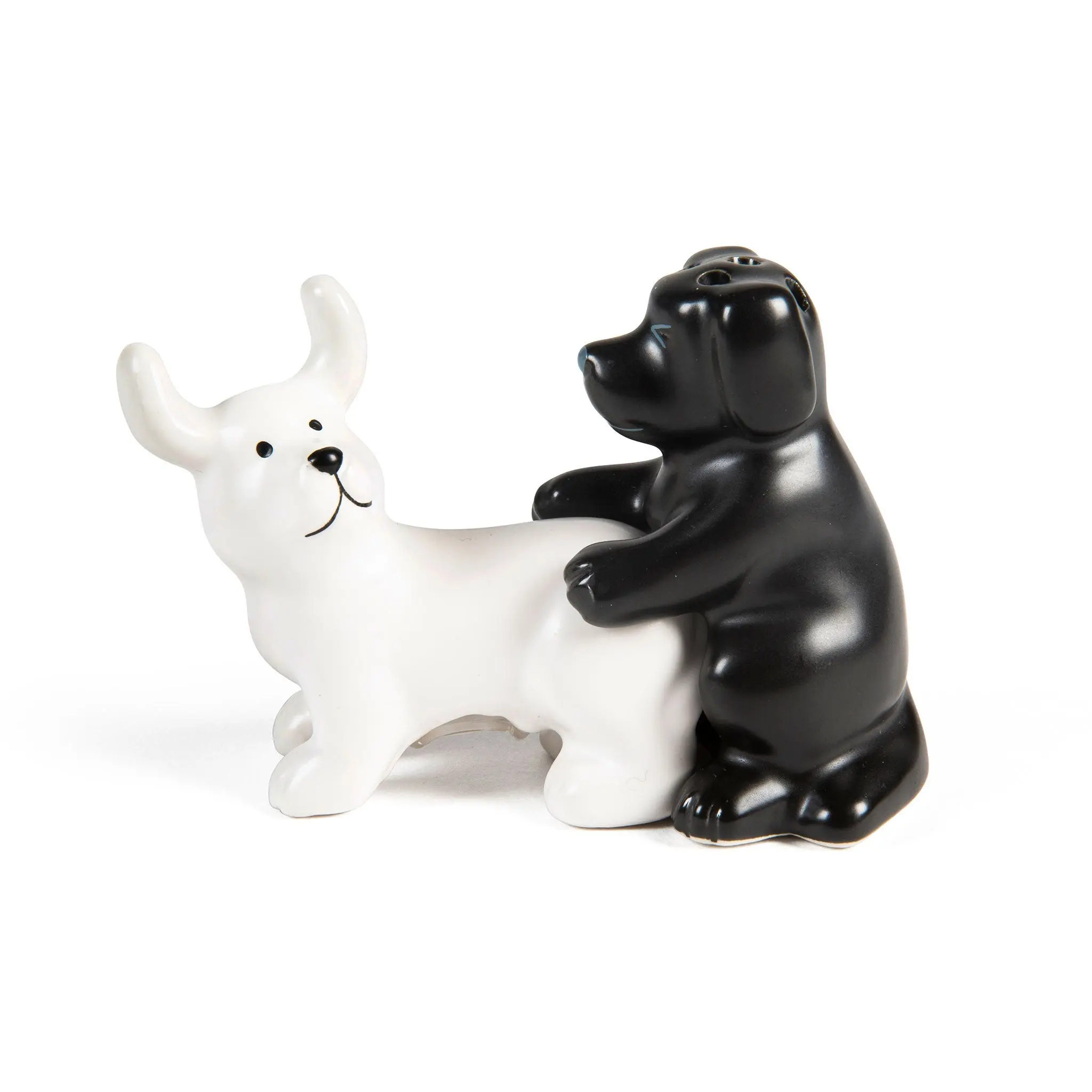 BigMouth Puppy Pound Salt and Pepper Shaker Set — Funny Ceramic Dog Salt & Pepper Shakers, Novelty Kitchen Decor & Gag Gift for Dog Lovers, White Elephant Parties Kitchenware Kitchen Gadgets