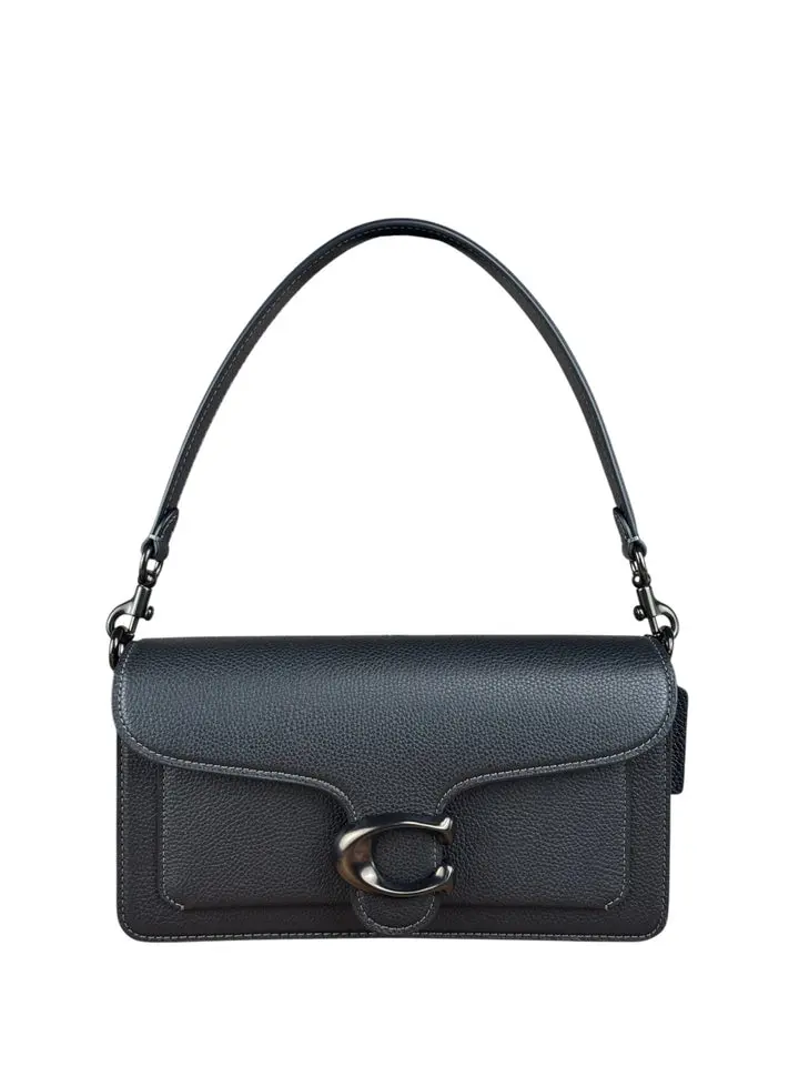 Pre-owned na Shoulder Bags Coach Black Leather Tabby Two Way Bag