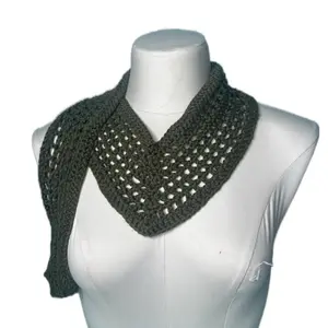 Crochet Triangles - Simple Design Scarf as Showcased in the Image Womenswear Vneck Minimalist