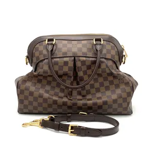 Pre-owned Louis Vuitton Canvas Handbag Trevi Damier GM Ebene #3540