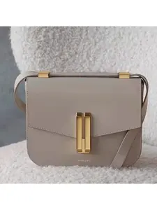 Tofu bag niche design underarm bag shoulder leather women's bag flip cross-body small square bag Leather Crossbody Bag