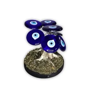Mini Pyrite Crystal Gemstone Tree of Life (Arbol de la Ojitos y Piedra Pirita) 4" to protect your money from evil eye