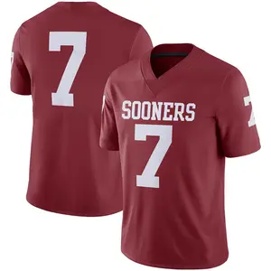 Sooners #7 Football Jersey, Oklahoma College Fan Shirt, Red Game Day Jersey, NCAA Style Fan Apparel, Unisex Sports Gift Tee, Printed Design
