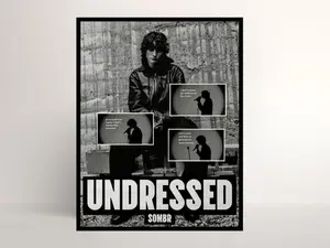 [SALE UP TO 50% - UNFRAMED] Sombr Undressed Poster – Indie Music Wall Art, Minimalist Bedroom Decor, Aesthetic Song Print