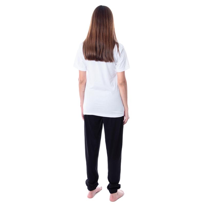 Peanuts Womens' Snoopy Woodstock All Smiles Sleep Jogger Pajama Set