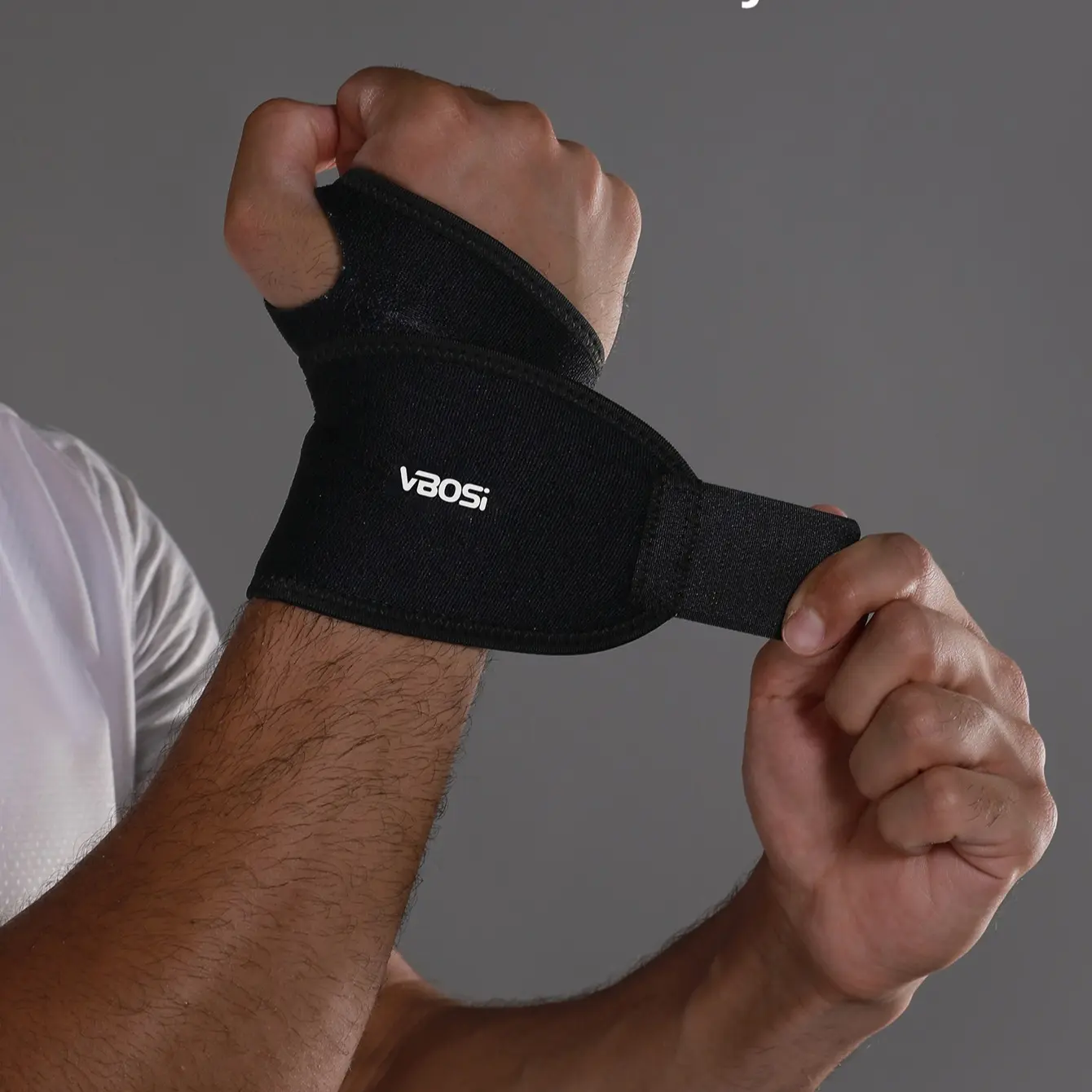 1 Piece Unisex Neoprene Wrist Support Wrap, Adjustable Gym Wristband Wrist Wraps for Basketball & Badminton Sports, Sports Accessories for Men & Women, Wrist Accessory