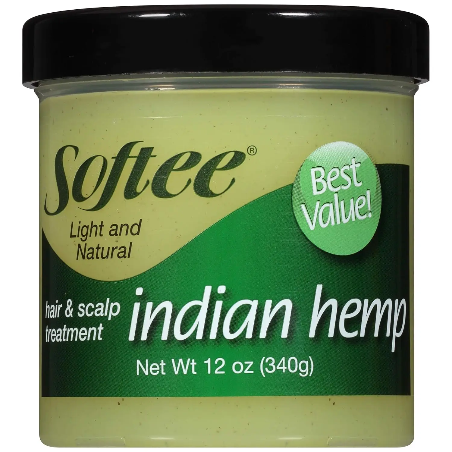 Softee Herbal Hair & Scalp Treatment - Indian Hemp, Haircare, Restorative Care, Moisturizing Formula, Hair Growth Products, 12 oz, Blend, Natural Hair Care