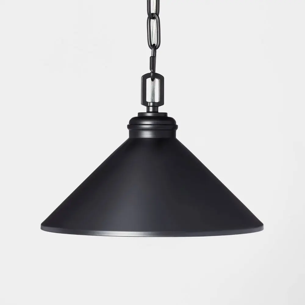 Small Metal Adjustable Pendant Ceiling Light - Hearth & Hand with Magnolia: Industrial Style UL Listed Iron Shade