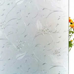 Privacy Window Film, Vine Decorative Glass Sticker, Non-Stick Static Adhesive, Office Living Room Home Decor Decoration UV Protection, Sandblasted Glass Decal