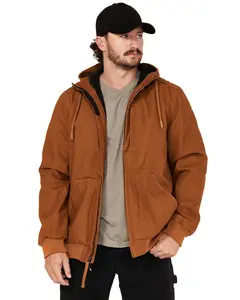 Hawx Men's Wolcott Hooded Bomber Jacket - Hxfa24o15-Rucop