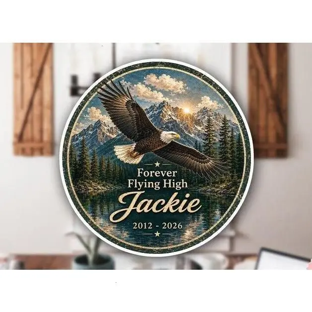 Fly Free Jackie Sticker, Big Bear Eagle Memorial, Bald Eagle Tribute Sticker, Jackie the Eagle Gift