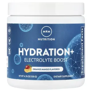 MRM Nutrition Hydration+ Electrolyte Boost, Orange Mango, 4.76 oz (135 g)