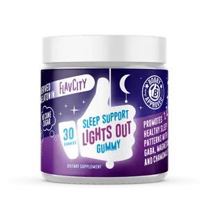 Lights Out Sleep Support Gummy - 30 Gummies - No Sugar - Plant Based Phyto Melatonin Chamomile