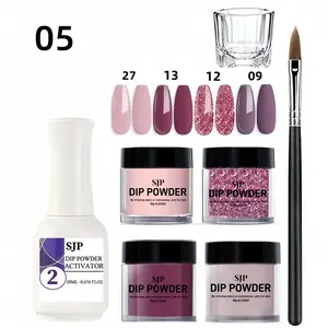 Beginner Nail Art Crystal Powder Set, Acrylic Nails Kit, Acrylic Liquid Nail Kit, Brush & Powder Included, Perfect for DIY Manicure