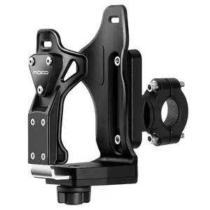 MoKo Bike Water Bottle Holder, Adjustable Bike Water Bottle Cage for 1.9-3.6" Diameter Bottle, for Handlebar & Frame, Motorcycle Cup Holder with Screw Tool, for Bicycle/Stroller/Scooter/Wheelchair/ATV