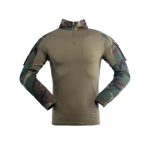 Elg New Men's Combat Tactical Uniforms Long Sleeve Fitting Amry Militray Uniforms for Men Combat Shirt and Pants Camouflage Clothing Hunting Hiking Paintball Gear