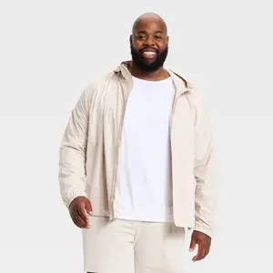 Men's Big Windbreaker Jacket - All In Motion Beige 2XL