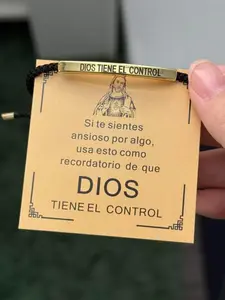 GOD IS IN CONTROL Inspire Bracelet - Simple Inspirational Jewelry with Clear Message for Everyday Wear