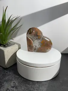 High Quality Yellow Agate Heart