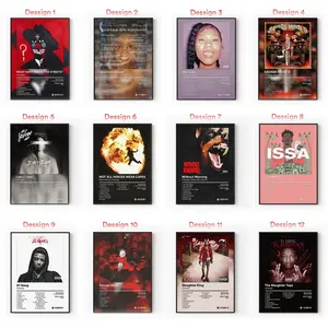 [Sale Up To 40%] [Unframe] 21 Album Posters, Atlanta Trap Rap Wall Art, Savage Mode Hip Hop Aesthetic Decor, Modern Album Cover Artwork, Music Room Decor, Gift for Fans