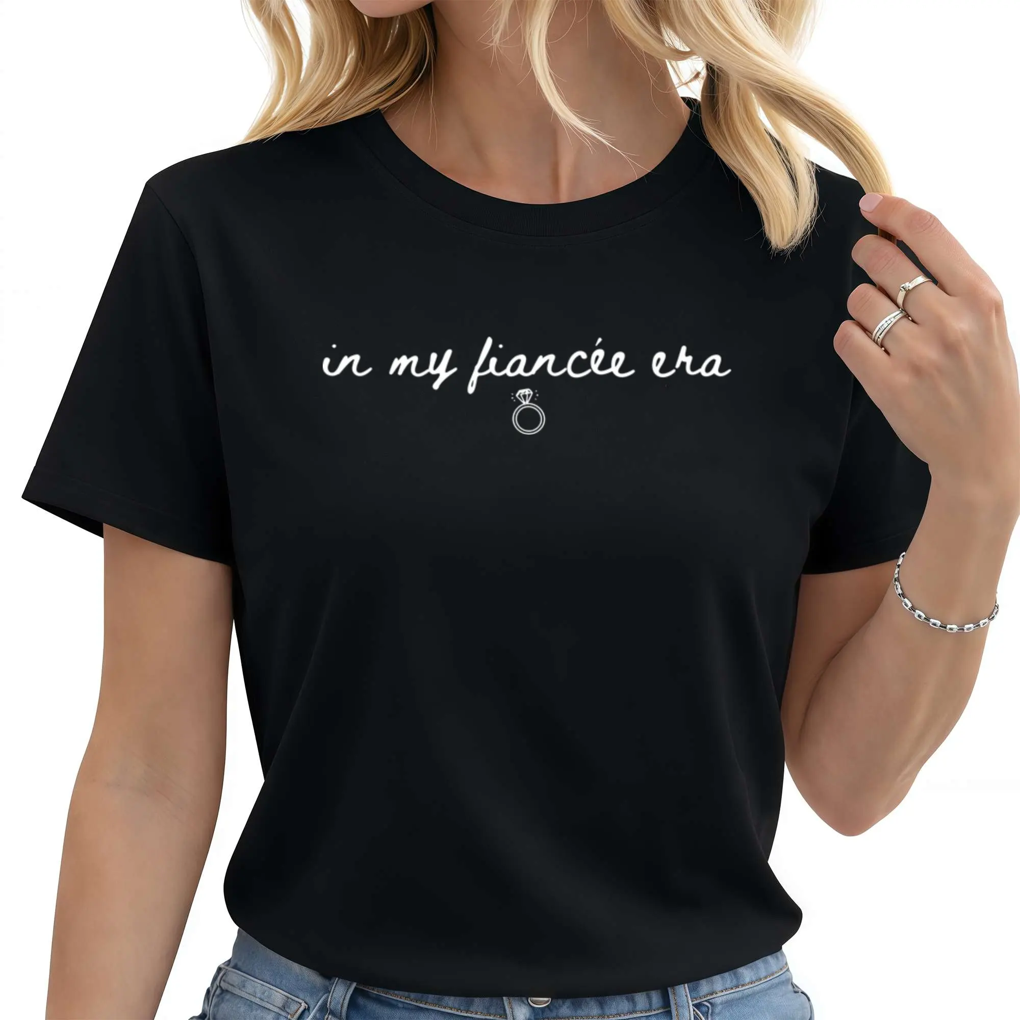 In My Fiancée Era TShirt, Engaged Shirt, Future Mrs. Shirt, Engagement, Bridal Shower Bride Shirt, Bachelorette Tee,、