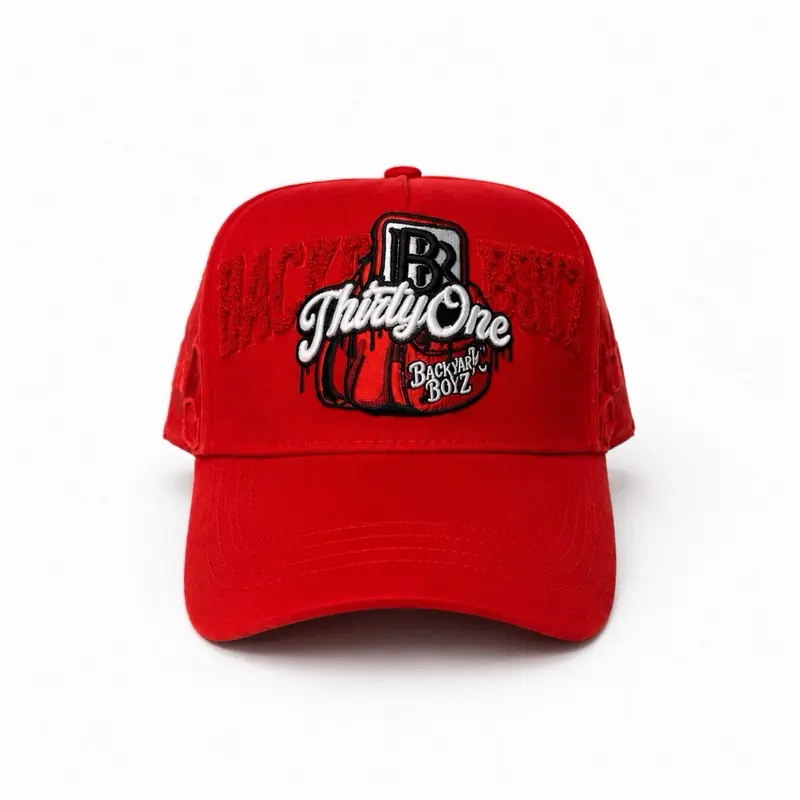 31 HATS X BACKBACK BOYZ "LA MOCHILA" - Red Snapback - Premium Streetwear Baseball Cap for Men & Women, Adjustable