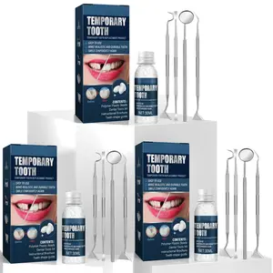 3 Packs Halloween Tooth Decorations Tooth Repair Kit,Temporary Tooth Repair Gel 30ml, Moldable Resin for Movie Makeup & Cosplay, Easy DlY Filling for Tooth Gaps,Missing Teeth & Cosmetic Fixes