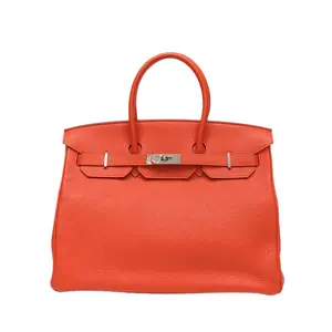 Pre-owned HERMÈS leather Tote Bags 【DIZ】Birkin 35 Rouge Géranium(D5) Togo P226257714
