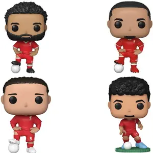 Funko Pop! LiverPool (Salah, Darwin Nunez, Virgil VAn Dijk, Luis Diaz) Vinyl Figures