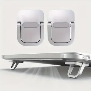 Adjustable Laptop Stand Set – 2-Piece Ergonomic Ventilated Notebook Holder for Home Office