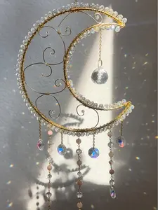 Celestial Moon Crystal Suncatcher