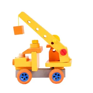 Wooden Excavator Toy Vehicle