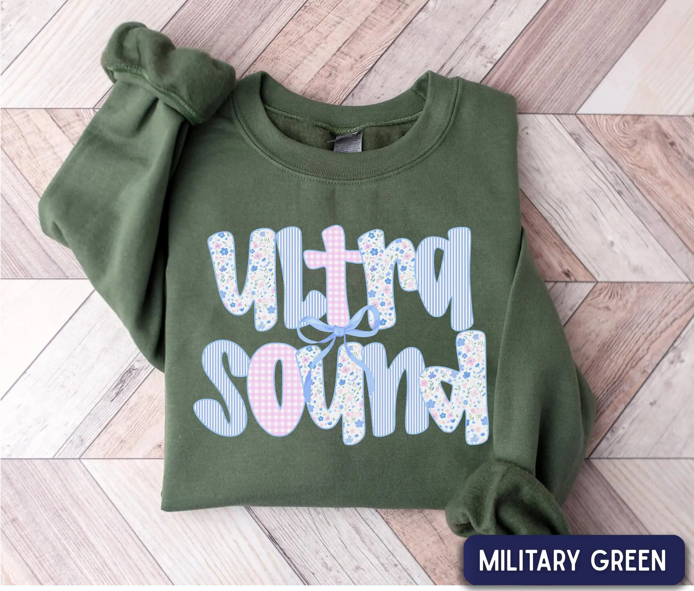 Floral Ultrasound  Short Sleeve T-SHIRT / Sweatshirt , Sonographer, Ultrasound Tech shirt, Sono Tech Gift, Sonography Shirt, Radiology Graduation gift