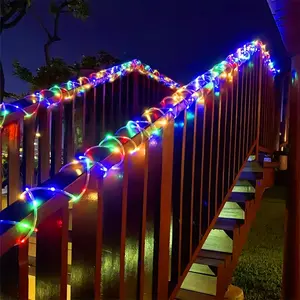 5m/10m Battery Box LED Light Strip, Garden Stair Decorative Lights, 8 Remote Control Modes, Indoor Bedroom Bar Stairs Party Wedding Christmas Halloween Decoration
