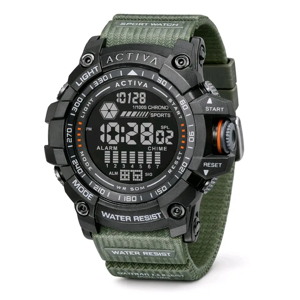 Activa Strike X Invicta Digital Men's Watch 56mm (ACW8020-003) Green