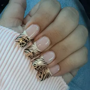Leopard and Zebra Print Press On Nails - Trendy 2000s Nail Art