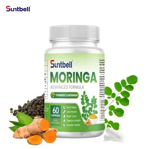 Moringa Capsules - 3 in1 Moringa Turmeric And Black Pepper - Moringa Supplement for Immune Support And Gut health - Supplement Healthcare - 60 capsules