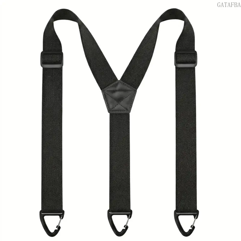Unisex Hidden Suspenders, Adjustable No-Slip Under Clothing Straps, 3 Snap Loops, 1.5" Width Clips, Sports & Outdoor Practical Accessory